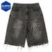 Anime Graphic Vintage Denim Shorts Men Summer Retro Shorts Streetwear Harajuku Hip Hop Jeans Shorts_mkmklike.com