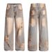 Wasteland Style Design Vintage Wide-Leg Mid-Low Waist Jeans Hot Girl Casual Extended Slimming Pants For Women_mkmklike.com