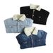 Lamb Wool Fleece Thickened Denim Jacket Winter New Windproof Warm Jacket Couple Jacket Trendy Men's Clothing_mkmklike.com
