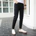 Men's Pure Black Skinny Ripped Jeans Versatile Energetic Distressed Denim For Spring Autumn Teenagers_mkmklike.com