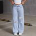 Vintage Washed Wide-Leg Jeans With Distressed Details – High-Waisted Staple Denim Pants For Women (XS-XXL, Light Blue/Deep Blue/Black)_mkmklike.com