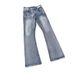 Men's Flared Jeans – Snow Wash Retro Styling (Slim Tapered, Stretch Denim, Vintage-Inspired, Office & Casual Wear)_mkmklike.com