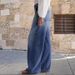 Women's High-Waisted Wide Leg Jeans – Stretch Denim & Casual Comfort (S-XXL, Navy Blue)_mkmklike.com
