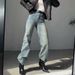 Women's Clothing Popular Pants High Waisted Vintage Blue Jeans - Relaxed Fit Cotton Denim Pants For Casual & Office Wear Fit Cotton Denim Pants_mkmklike.com