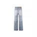 Vintage-Inspired Lightning Wash Straight Leg Bootcut Jeans For Men & Women – Cleanfit Slimming Denim Pants With Retro American Style_mkmklike.com