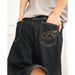 Men's Spring Loose Straight Leg Jeans Trendy Brand Embroidered Center Seam American Style Loose Fit Denim_mkmklike.com
