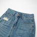 Blue Tencel Non-elastic Frayed Hem Ripped Straight-leg Pants 2025 Summer Fashion High-waisted Petite Cropped Jeans For_mkmklike.com