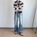 Men's Light Blue Washed Straight-Leg Jeans – Vintage Snow-Wash Denim With High Waist & No-Stretch (Classic Fit For Retro Streetwear & Casual Wear)_mkmklike.com