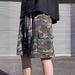 Men's Clothing Retro Camouflage Shorts High Street Multi Pocket Straight Overalls Trendy Loose Versatile Shorts_mkmklike.com