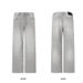 Vintage Washed Straight-Leg Jeans For Men & Women – Classic Denim With Cat Whisker Distressing, 100% Cotton, S-Xxl (Blue/Navy/Seagull Grey)_mkmklike.com