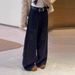 Women's Clothing Women's Rhinestone Patchwork Denim Jeans Sexy Loose Fitting Relaxed Retro Starry Floor Length Pants_mkmklike.com