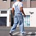 Men's Denim Overalls European And American Style Trendy High Street Ripped Jumpsuit_mkmklike.com