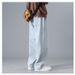 Foreign Trade Washed Retro Spring And Autumn Jeans Men's High Street Straight Pants Trendy Brand Large Size Loose Wide-leg Trousers_mkmklike.com