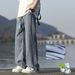 Lyocell Denim Jeans For Men – Relaxed Straight Leg Trousers | Breathable & Draped Wide-Fit Pants_mkmklike.com
