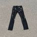 2026 New Independent Eco-friendly Fabric AM Black Hot Diamond Ripped Jeans High Street Black Basic Ripped Skinny Elastic Jeans Trousers_mkmklike.com