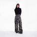 Oversized Streetwear Jeans – Y2k Low-Rise Baggy Cargo Pants With Multi-Pockets & Distressed Wash (M-4xl) – Unisex Grunge Aesthetic In Dark Grey_mkmklike.com