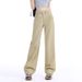 Dopamine Candy-colored Straight-leg Jeans For Women, 2026 Summer New High-waisted Loose Slimming Wide-leg Pants_mkmklike.com
