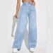 Women's Clothing Jeans High Waist Slim Straight Denim Trousers_mkmklike.com