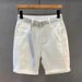 Men's Solid Color Denim Shorts - Summer 5-Inch Inseam Casual Streetwear (Sizes 28-36) Minimalist Korean Style_mkmklike.com