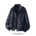 Tie-Dye Short Leather For Men, Spring And Autumn Trendy American Style Loose High-End Cool Casual Stand Collar Jacket_mkmklike.com