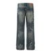 Men's Clothing Retro 2025 Hand Washed Dyed Trendy High End Design Men's Loose Straight Jeans_mkmklike.com