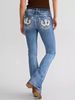 Women's Clothing Women's Jeans Fashion Slim Embroidered Denim Trousers Heavy Flower Water_mkmklike.com