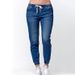Women's Clothing Loose Large Size Elastic Waist Jeans With Feet Closed Lantern Trousers For Women_mkmklike.com