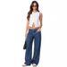 Retro Low Rise Straight Leg Jeans Women's Casual Slim Fit Washed Hot Girl Trendy Versatile Denim Jeans_mkmklike.com