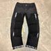Men's Clothing Men's Denim Cargo Pants, European And American Fashion, Popular On Instagram Style, Stretch Patch Denim Layered Flared Pants 06_mkmklike.com