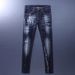 Men's Clothing High Street Fashion Men's Jeans Retro Blue Washed Holes Scratched Trendy Brand Elastic Tights Skinny Pants Men_mkmklike.com