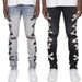 Streetwear Fashion Printed Ripped Jeans Men Skinny Slim Fit Hip Hop Denim Trousers Casual Jeans For Men Jogging Jean Homme_mkmklike.com