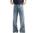 Retro High-Waisted Flared Jeans – Vintage Distressed Denim Pants For Men & Women (S-XXXL, Light Blue, 70s-Inspired Bohemian Style)_mkmklike.com