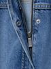 Women's Belted Denim Jacket – Stylish Long Sleeve Coat For Casual & Office Wear (XS/S/M/L, Blue)_mkmklike.com