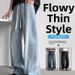 Men's Streetwear Wide Leg Trousers Vintage Denim Pants Loose Fit Jeans for Teen Boys And Youth Casual Spring Fashion_mkmklike.com