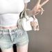 Lace Low-waist Denim Shorts For Petite Women, Slimming, American Style, New Design, Sexy Tight-fitting Hot Pants_mkmklike.com