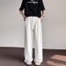 2025 Spring/Summer Trendy Basic Solid Color Straight-Leg Pants, Casual Long Pants For Men And Women, Hong Kong Style_mkmklike.com