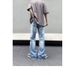 Men's Vintage Washed Distressed Jeans High Street Baggy Denim Pants Relaxed Fit Frayed Hem Retro Blue 75% Cotton S-3XL_mkmklike.com