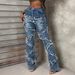 Vintage Stretch Denim Jeans For Women – Distressed Washed & Patchwork Design (XS-XXL, Mid-Rise, Retro Blue & Indigo)_mkmklike.com