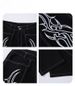 Heavy Ruffian Handsome Cultural Totem Wings Embroidered Wide-leg Pants Scimitar Jeans Men_mkmklike.com