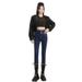 High Waist Stretch Fleece-Lined Jeans For Women 2024 Autumn Winter New Slim Fit Thickened Ankle-Length Skinny Pencil_mkmklike.com