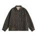 Pulse Pulse Leopard Print Denim Jacket European American Trendy Brand Men's Punk Spring And Autumn Loose Casual Washed Cardigan_mkmklike.com