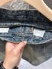 Men's Trendy Versatile American Style Loose Fit Wide Leg Jeans Lightning Bolt Pattern Light Luxury Casual Straight Leg Shorts_mkmklike.com