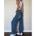 Plus-Size Vintage High-Waisted Jeans – Wide Leg, Stretch Denim (Blue, S-4XL, Comfort Fit, Streetwear & Retro Chic)_mkmklike.com