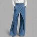 Women's High Waist Straight Leg Jeans - Classic Blue & Black Denim Pants For Casual Streetwear Fashion_mkmklike.com