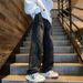 2026 Spring Summer American Trendy Jeans For Men, Loose Wide Leg Straight Baggy Denim Pants Plus Size_mkmklike.com