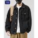 Shanggu Clothing American Fashion Brand Black Men's Loose And Trendy Cool Workwear Denim Jacket_mkmklike.com