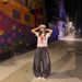 American Retro Style Hot Girl Splatter-print Denim Jeans For Women, New Summer High-waisted Loose Slimming Straight_mkmklike.com