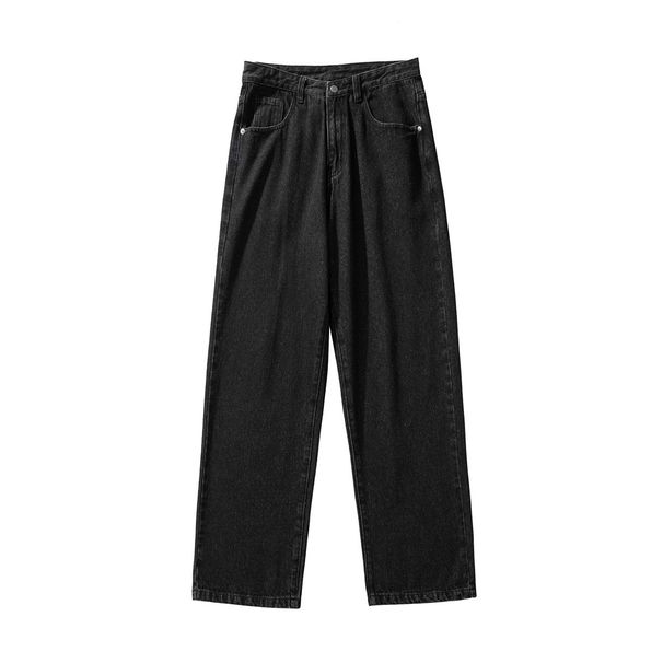 Men's Retro Style Straight Leg Jeans Loose Fit American High Street Summer Casual Trousers_mkmklike.com