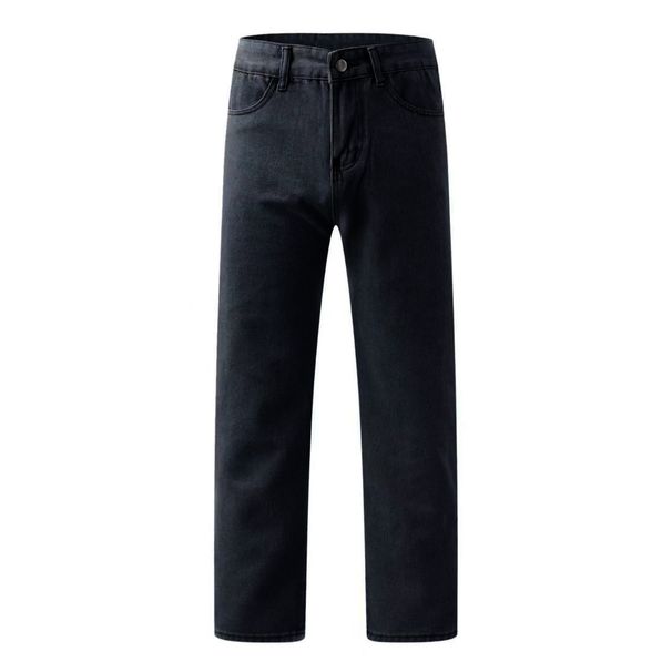 Vintage Washed High-Waisted Relaxed Straight Leg Jeans For Women - Distressed Cat Whisker & Monkey Whisker Design - Comfortable Cotton Denim_mkmklike.com