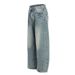 2025 New American Style Side Pleated Design Jeans For Men And Women Loose Casual Washed Wide-Leg Pants_mkmklike.com